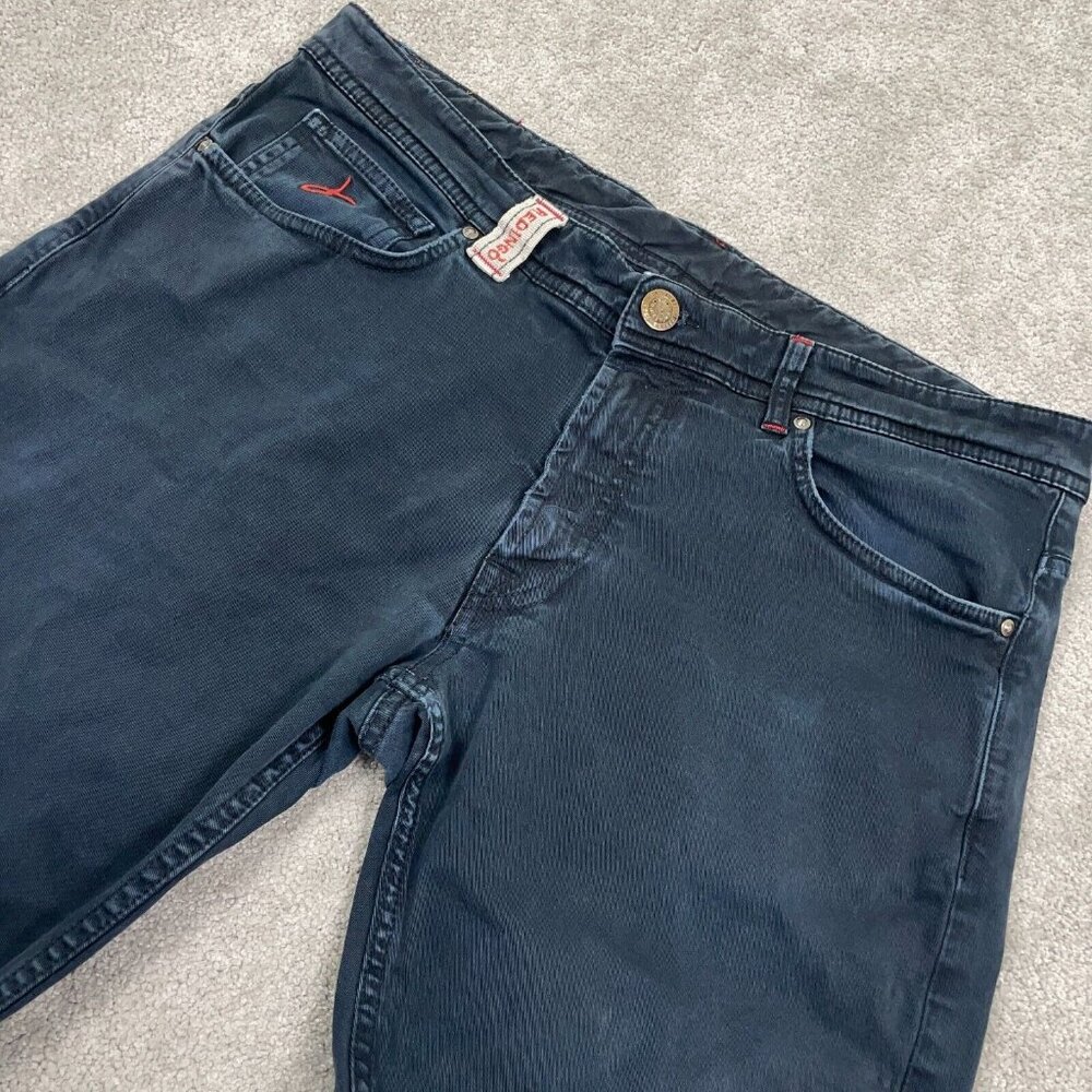 Redingó 5-Pocket Pant Italy Size 52 (US:35x30) Navy Slim Straight Chino Redingo